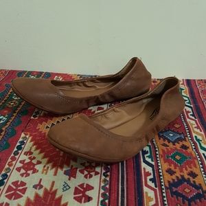 Lucky Brand Leather Emmie Ballet flats in Bourbon